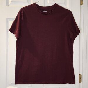 Maroon Goodfellow & Co. Mens Large Short Sleeve Tee